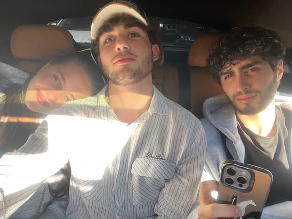 Car journey documented through central Yerevan, Armenia