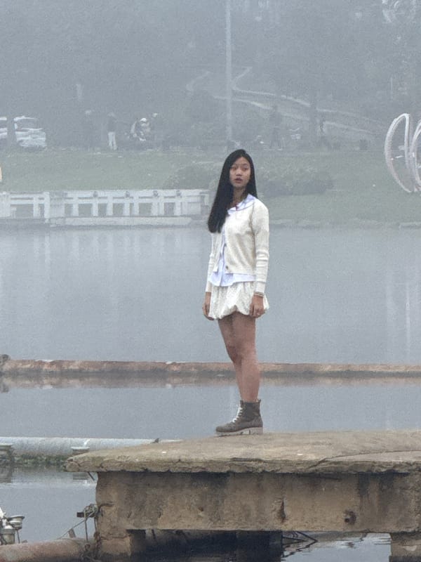 Live band performs outdoors for a crowd in Da Lat
