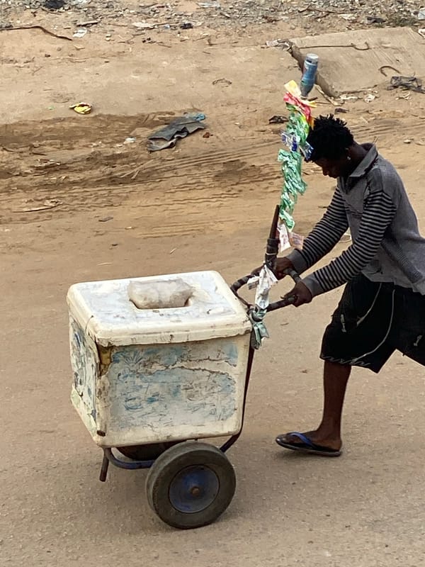 Morning street life documented in Fegge, Nigeria neighborhood