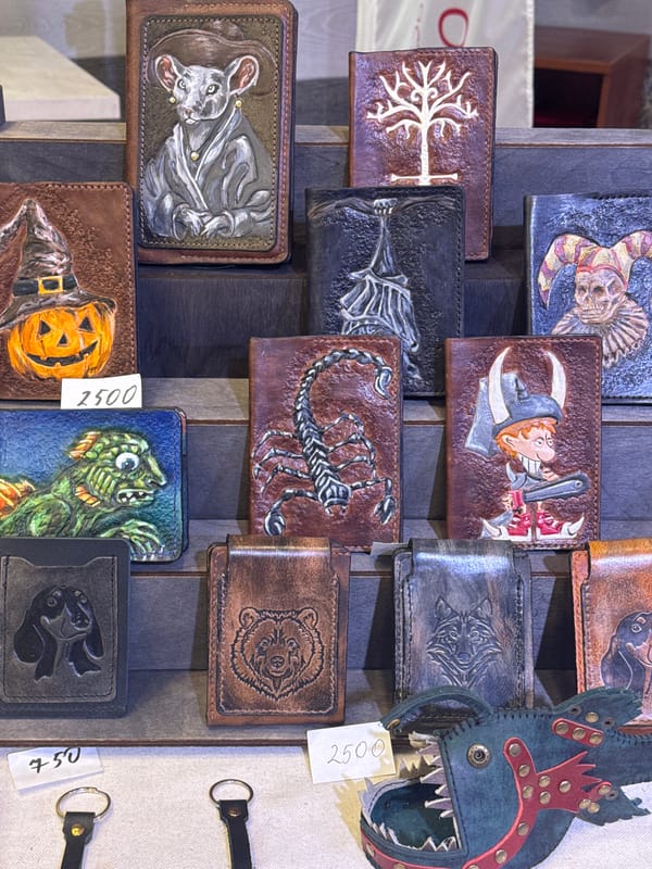 Saint Petersburg witnesses document artisan goods, performance, anime collection
