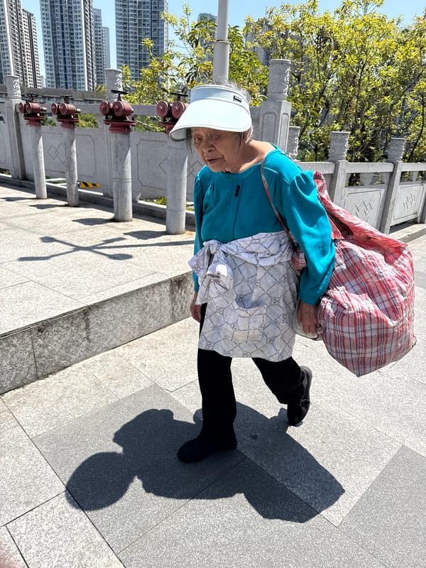Daily street life observed in Shapingba District, China