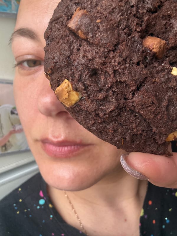 Person photographed with snacks in Dmitrov, Russia