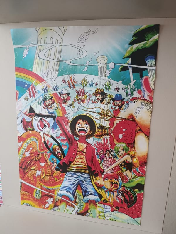 Anime-decorated room in Kharkiv full of collectibles and posters