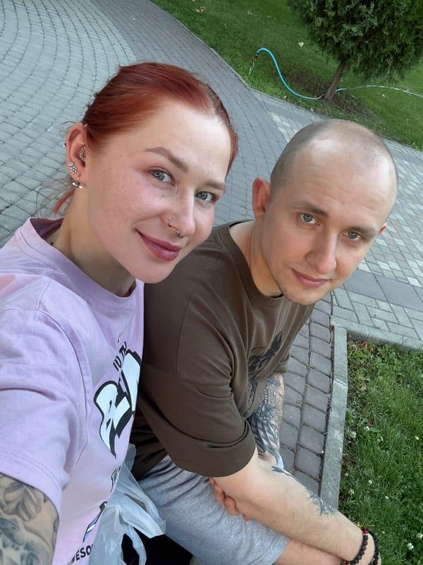 Afternoon in a Rostov-on-Don park, near university buildings