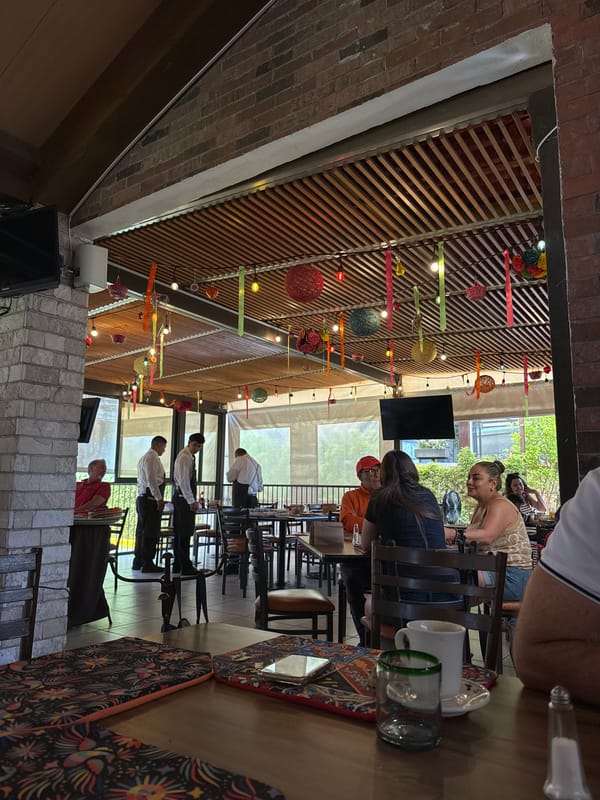 Evening dining experience documented at Puebla restaurant