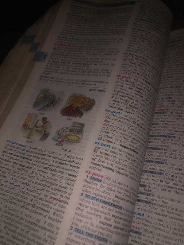 Late-night dictionary browsing in Jalingo, Nigeria