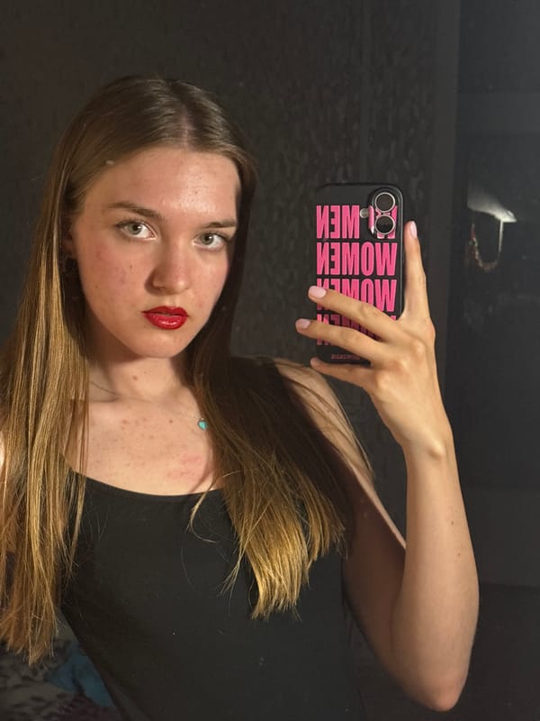 Woman conducts informal photo session in Perm, Russia