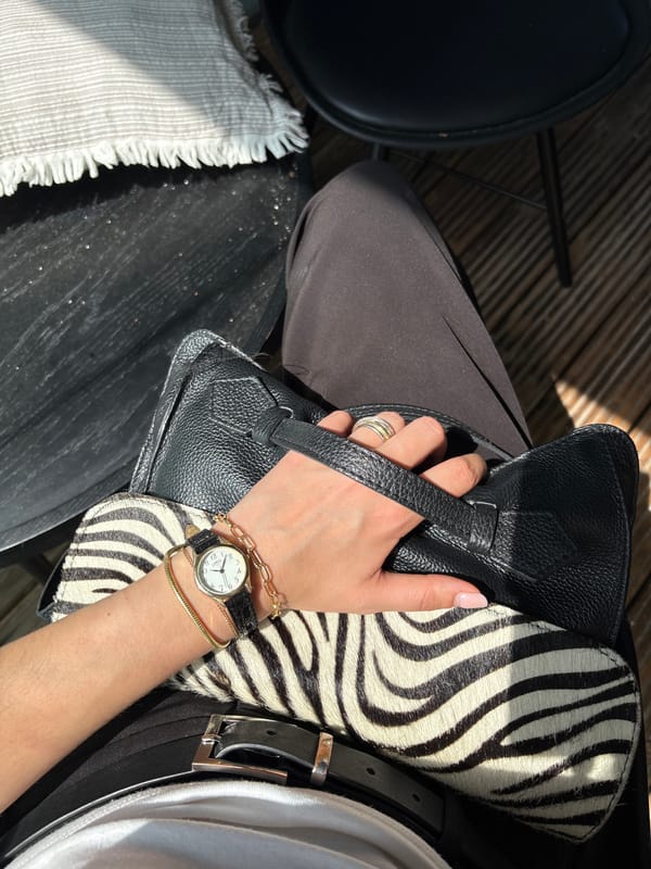 Watch and accessories on display for a London wrist check
