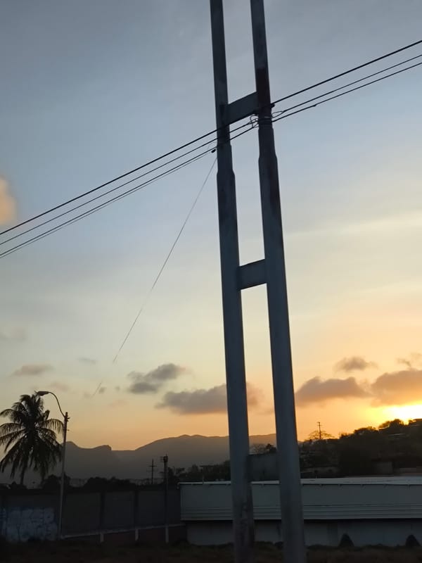Twilight documented across Las Barrancas Venezuela during evening hours
