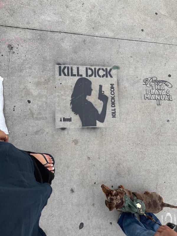 Evening snapshots capture LA street art, Hollywood sign, dining remnants