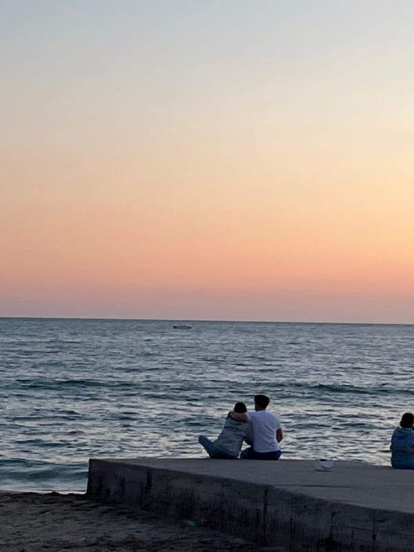 Sunset moment captured along Alanya Turkey coastline