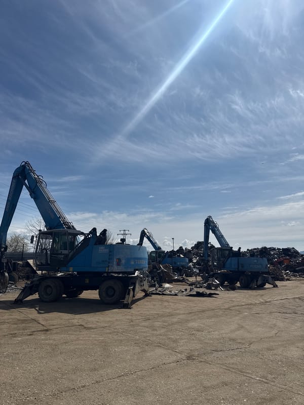 Scrap yard operations documented in Sopot, Bulgaria