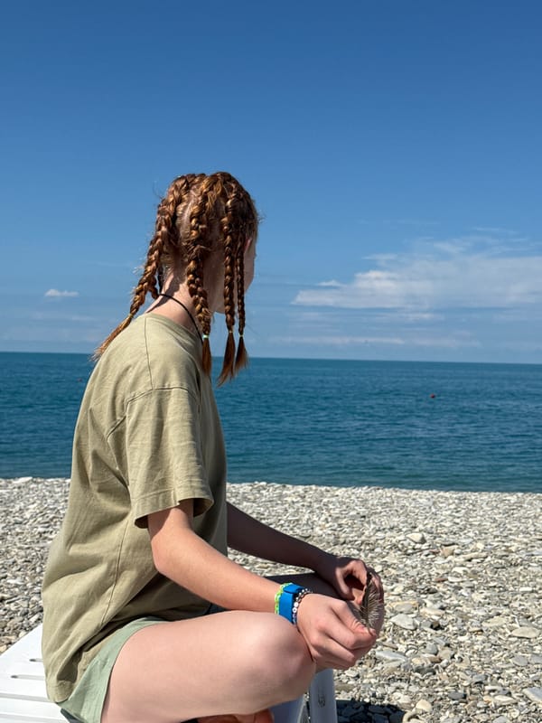 Morning beach scenes captured at Nebug, Russia coastal resort