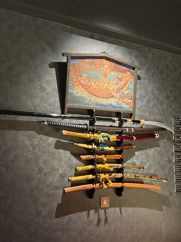 Samurai exhibition documented in early morning Taito visit