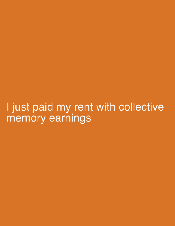 Seoul resident pays rent using collective memory earnings