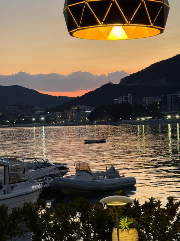 Evening coastal memories captured along Montenegro's Budva Riviera