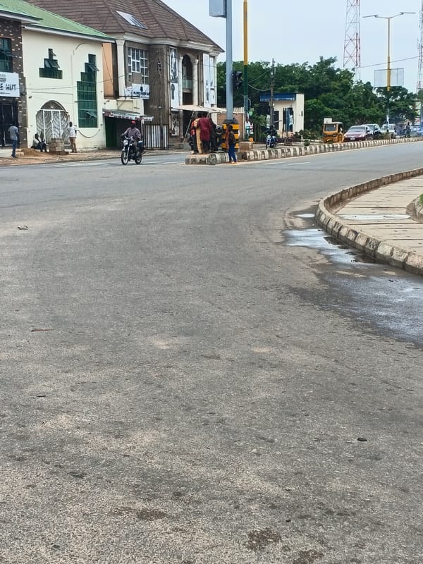 Street scenes documented in Kabala, Nigeria commercial district