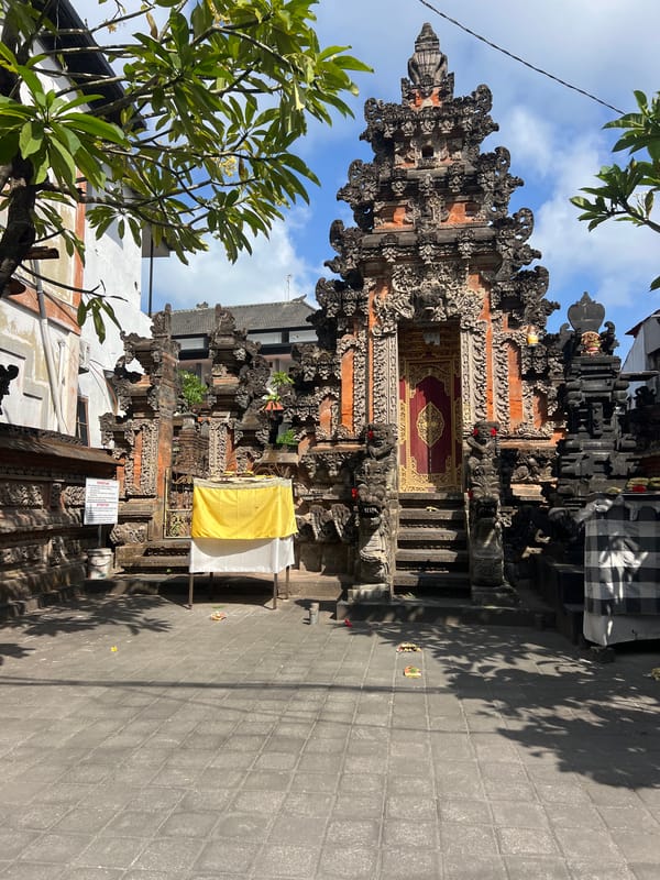 Temple gates, street food, and surf murals in Kuta