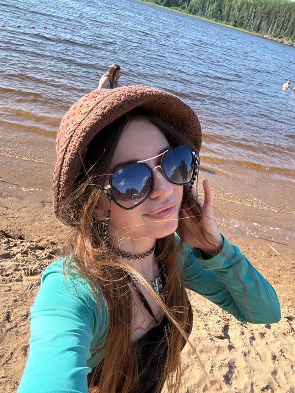 Summer lake day meets forest festival with crossbows and sidecars