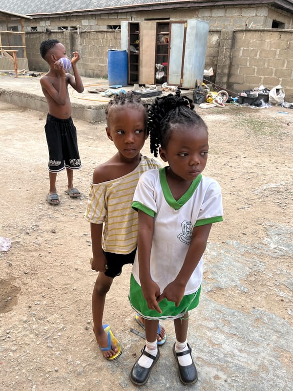 Morning family moments documented in Madalla, Nigeria community