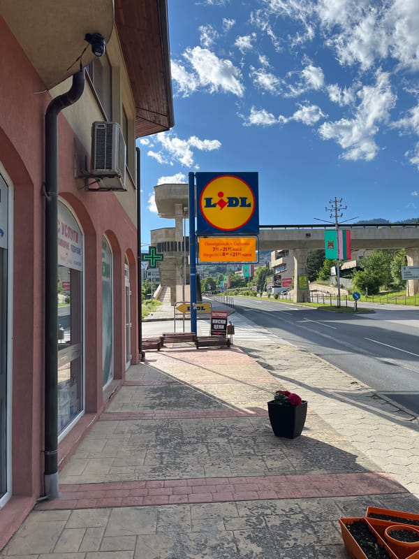 Afternoon snack break in Smolyan, Bulgaria