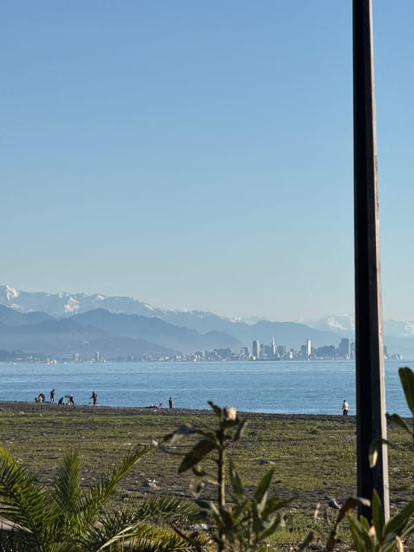 Spring afternoon scenes documented in Kobuleti, Georgia