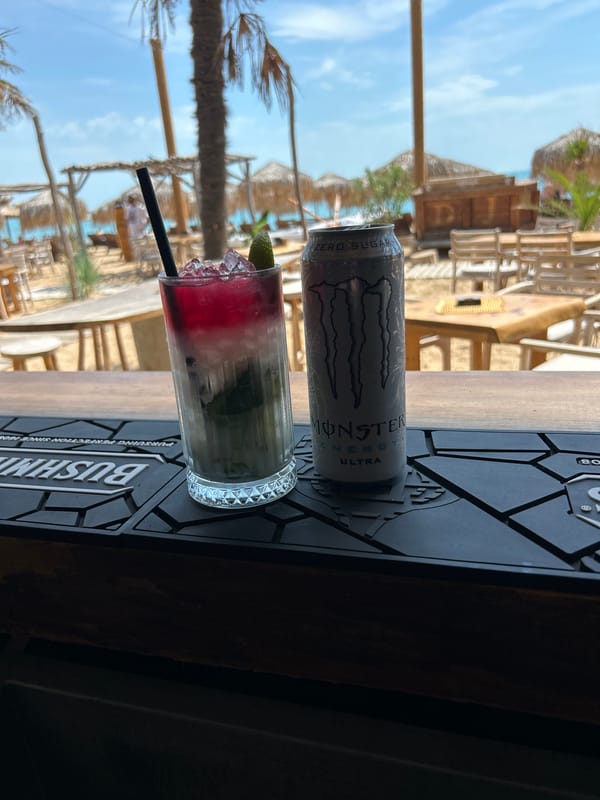Woman documented with energy drinks, beverages in Varna morning