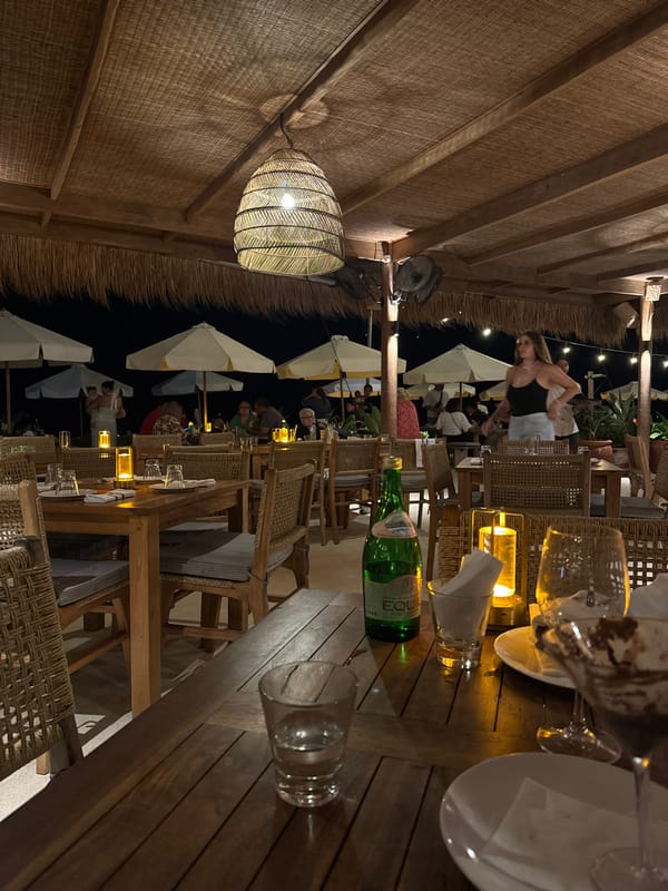 Kuta Beach nightlife — bars, lounges, and neon-lit beachfront