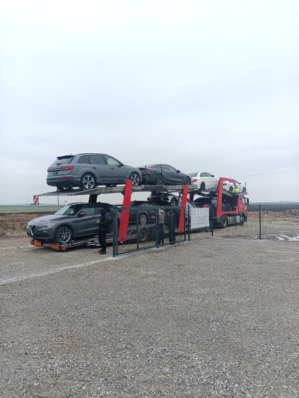 Luxury vehicles observed at automotive facility in Mramor, Bulgaria