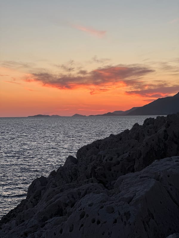 Dramatic coastal sunset captured in Kaş, Turkey