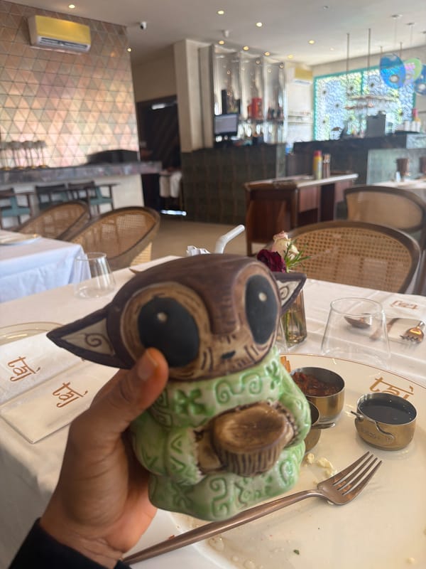 Restaurant meal documented in Abuja during morning hours