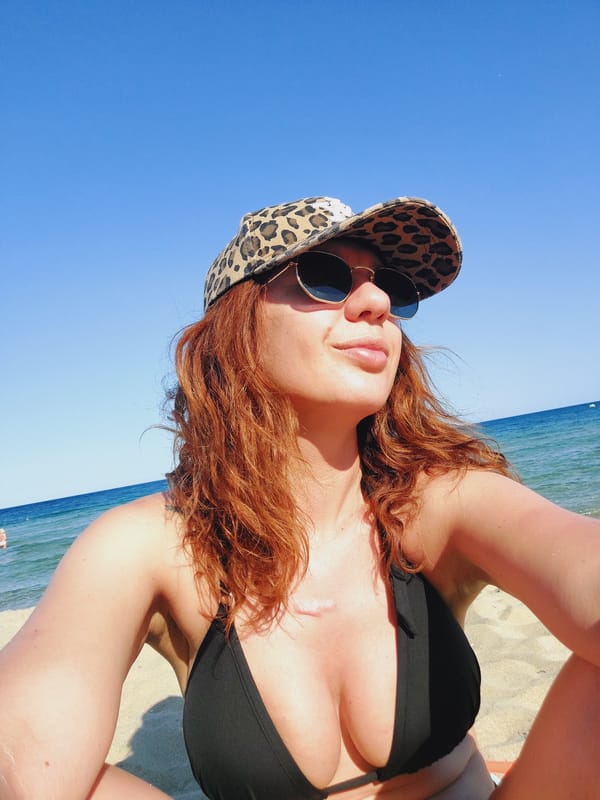 Beach selfie series from a sunny day in Sozopol, Bulgaria