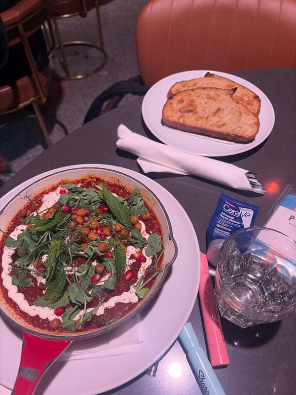 Diner enjoys plated meal at Montreal restaurant