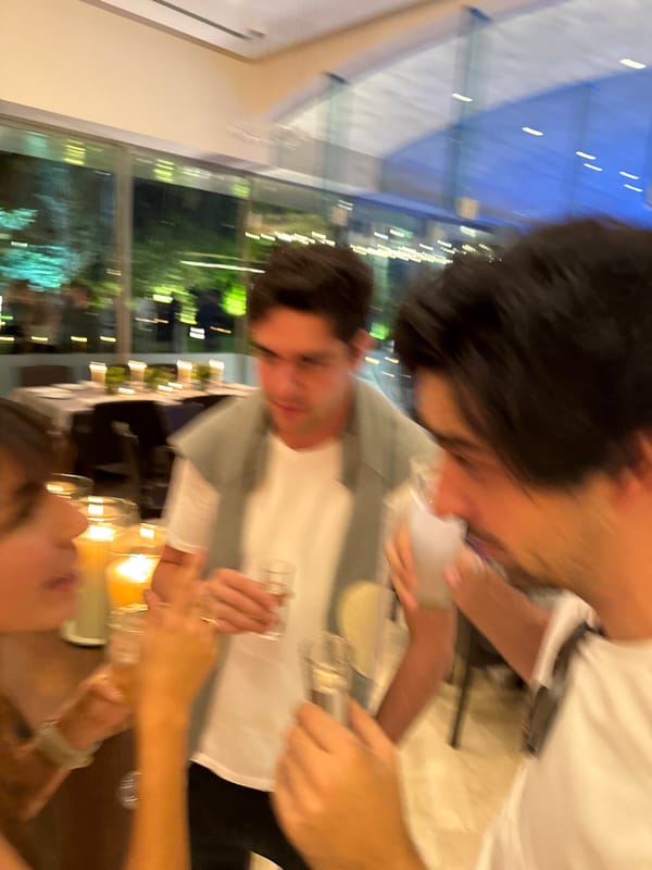 Evening social scenes documented across Mexico City locations