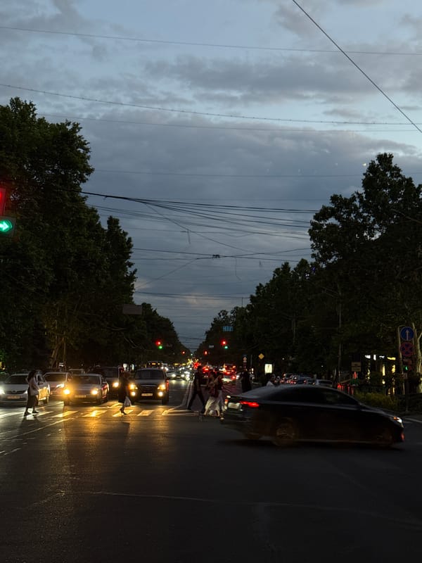 Evening documentation of Yerevan landmarks and street scenes