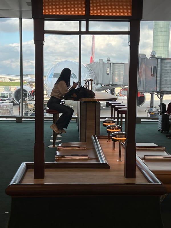 Airport scenes captured at Paris Terminal 1