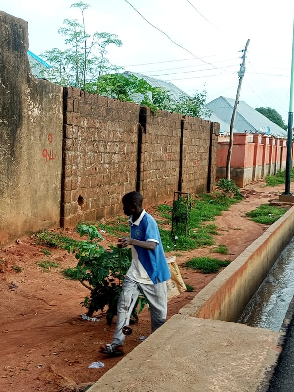 Everyday street life in Tempure, Nigeria