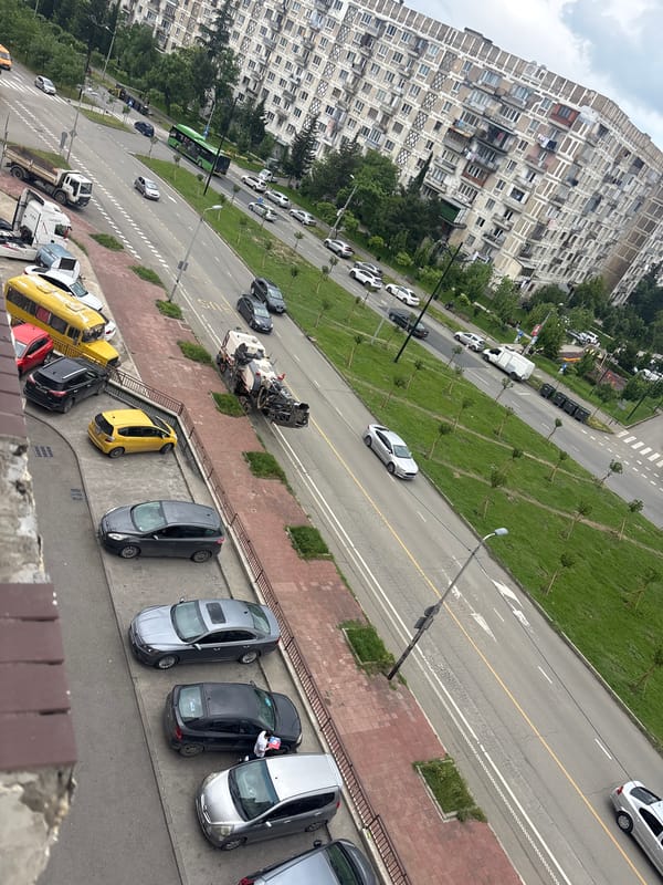 Morning life captured from Tbilisi apartments and streets