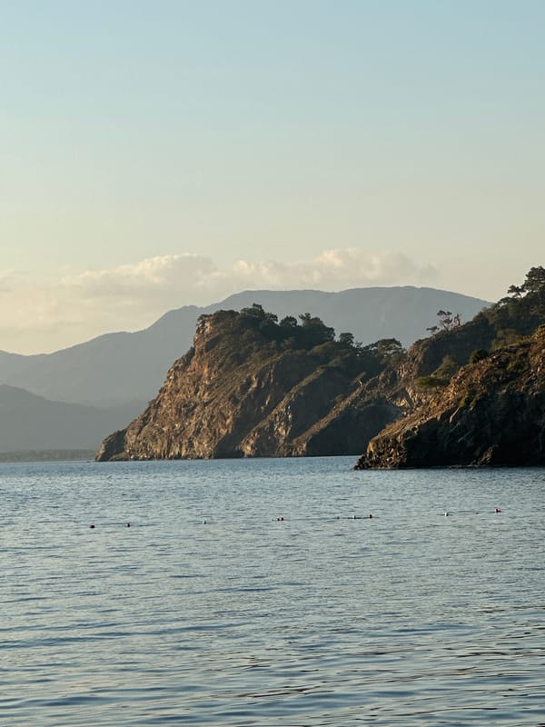 Sunset and ducks captured along Fethiye coast