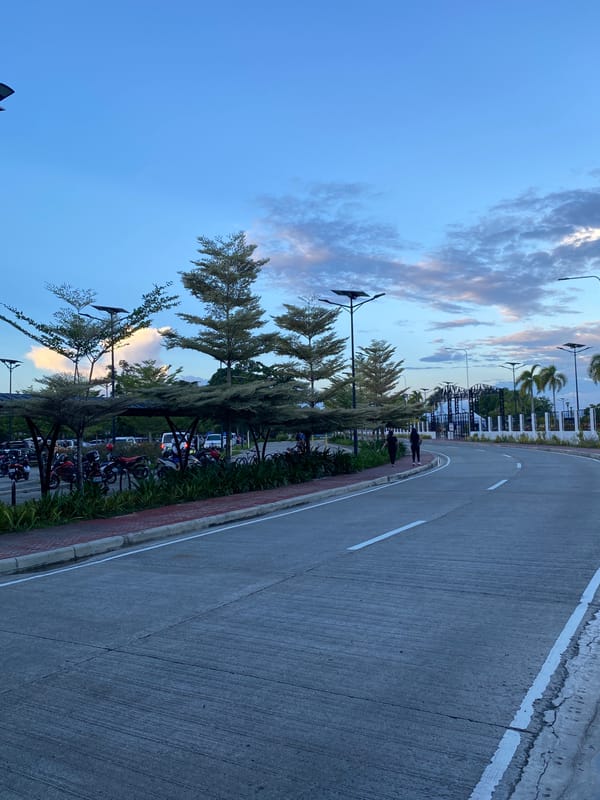 Morning documentation of Davao City coastal and park areas
