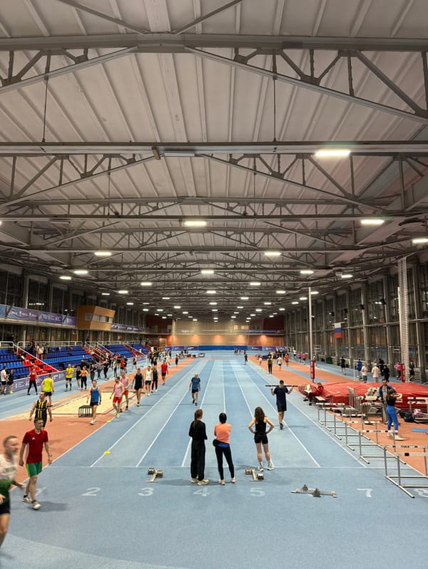 Track meet draws spectators to Moscow indoor athletics facility