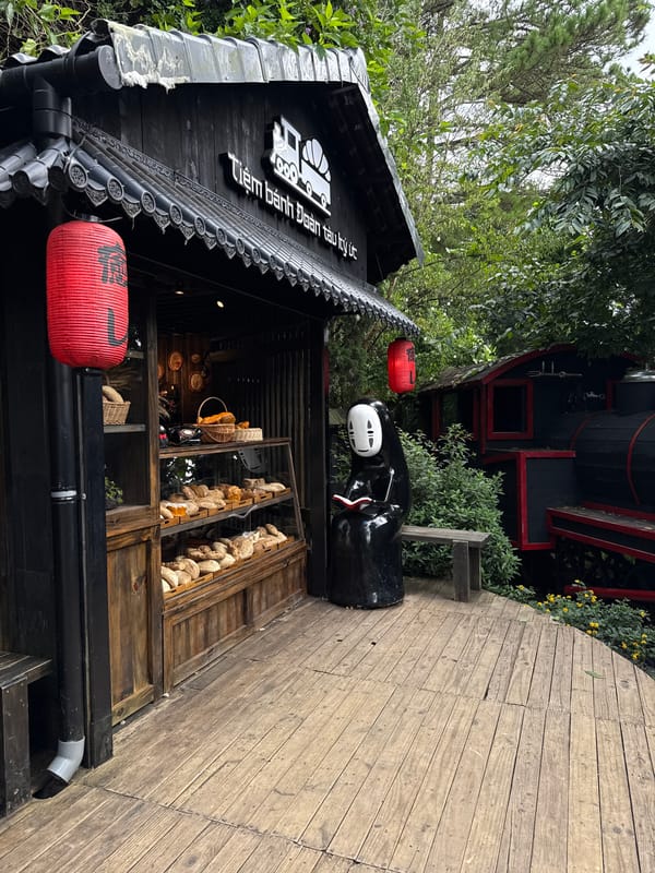Studio Ghibli-themed garden attraction documented in Đà Lạt, Vietnam