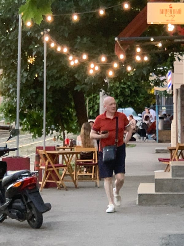 Afternoon walk through a flower-filled city, into the night