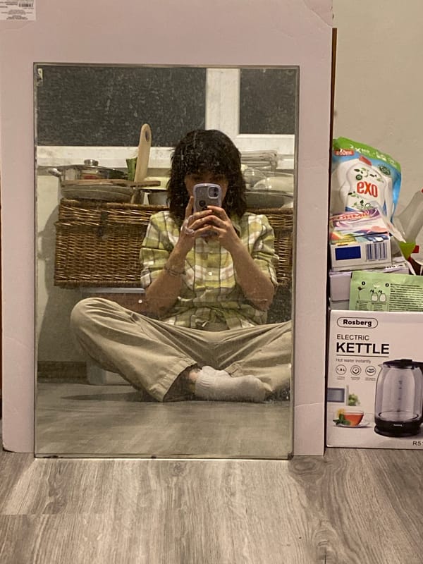 Person captures mirror selfie in Plovdiv indoor location
