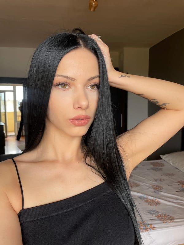 Woman documents afternoon photo session in Stara Zagora home