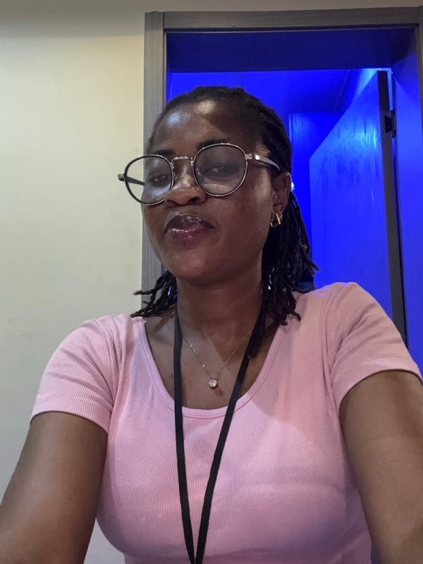 Selfie session in Ajara, Nigeria — same person, many angles