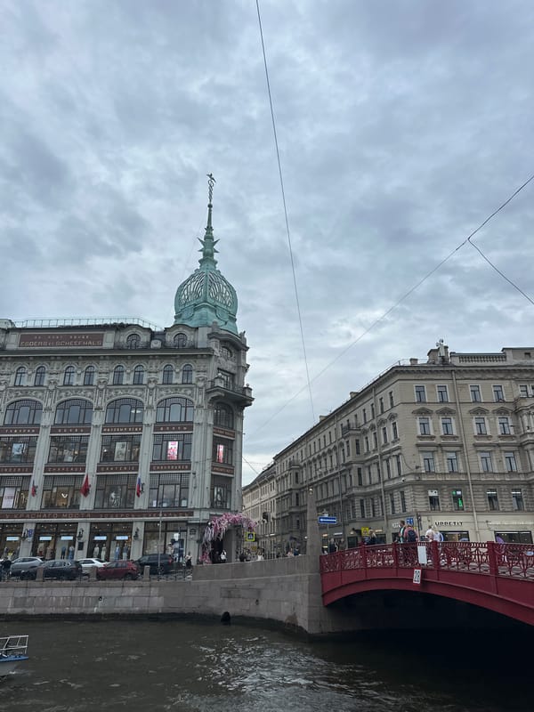Canal cruise and street-level tour of central Saint Petersburg