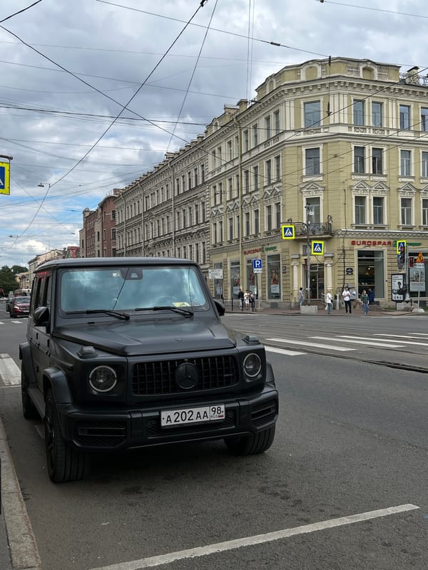 Street-level look at Saint Petersburg's Lutheran Cathedral neighborhood