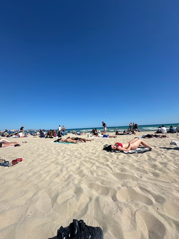 Busy spring afternoon captured along Alicante's crowded beaches and promenade