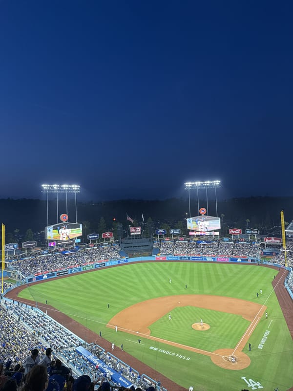 Late-night baseball game draws packed crowd to Dodger Stadium
